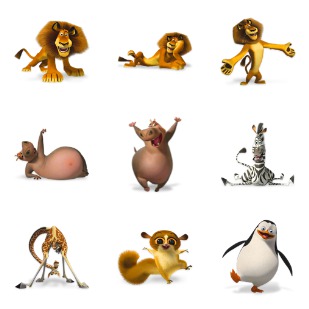Madagascar icon sets preview
