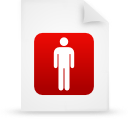 red, file, document, paper icon