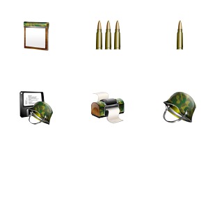 Military icon sets preview