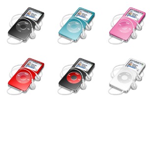 ipod nano colored icon sets preview