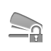 lock, open, stapler icon