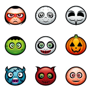 Halloween Avatars icon sets preview