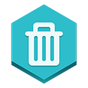 trash, bin icon