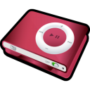 red, ipod, shuffle icon
