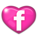 heart,facebook icon