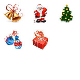 Christmas icon sets preview