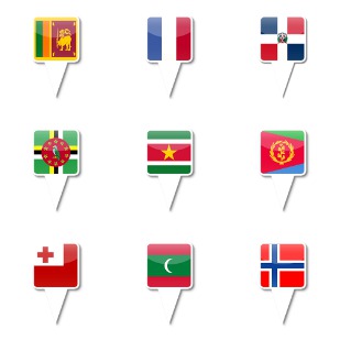 Flag for iPhone Map icon sets preview