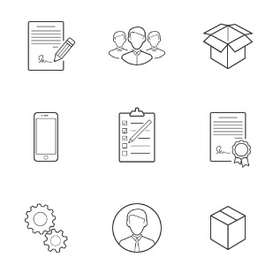 Office - Web icon sets preview