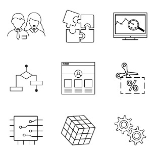 Technology Mix icon sets preview