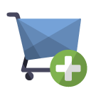 add, cart, shoping icon