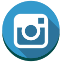 instagram, social media, round icon