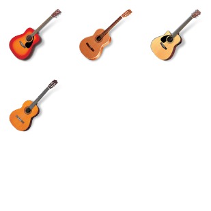 Acoustic Guitars icon sets preview