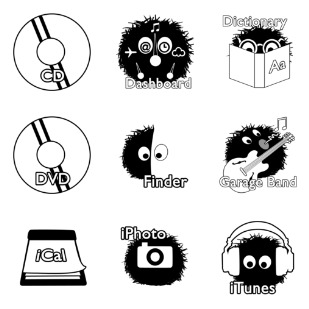 Dustbunnies more icon sets preview