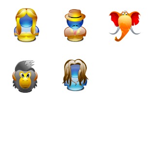 Tarzan Lumina Style icon sets preview