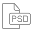 psd, document, file icon