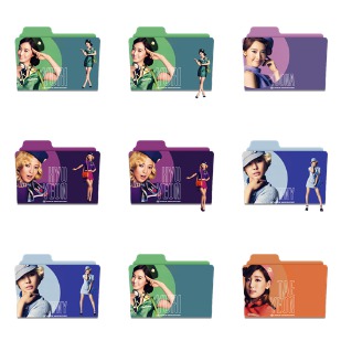 Girls Generation Folder icon sets preview