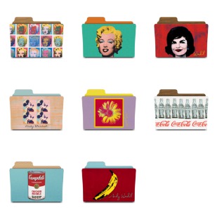 Warhol Folders icon sets preview