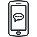 phone, mail, messages, application, bubble, chat, telephone icon