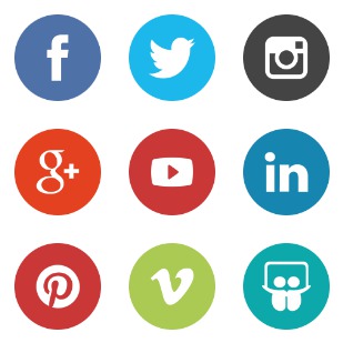 Social media – The Circle Set icon sets preview