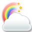 Clouds, Rainbow icon