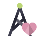 antenna, heart icon