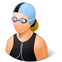 Sport Swimmer Female Light icon