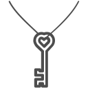 valent, lock, heart, valentine, valentines, key icon