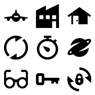 Blocked-Out 2 icon sets preview