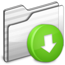 Box, Drop, Folder, White icon