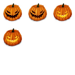 Halloween Pumpkins icon sets preview
