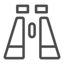 nature, binoculars, travelling, view, glasses, trip, sights icon