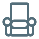 lounge, armchair, furniture, seat, interior, chair, couch icon