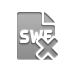 swf, cross, format, file icon