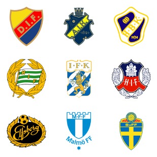 Swedish Football Clubs icon sets preview
