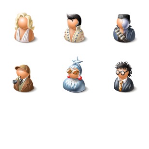 Persons icon sets preview