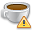 warning, food, cup, wrong, exclamation, alert, mocca, coffee, error icon