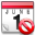 delete, calendar icon