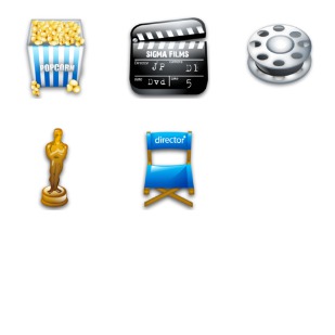 Cinema icon sets preview