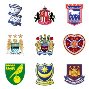 British Football Club icon sets preview