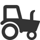 Transport tractor icon