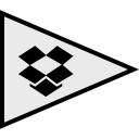 dropbox, social, flags, logo icon
