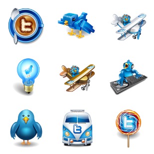 Twitter Vector icon sets preview