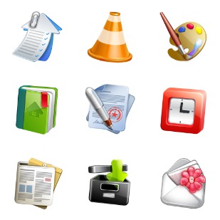 Blogging icon sets preview