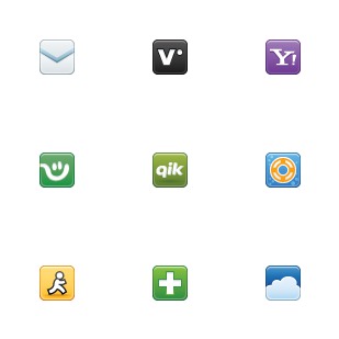 Vector Social Media icon sets preview