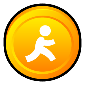 instant, aol, messenger, badge icon