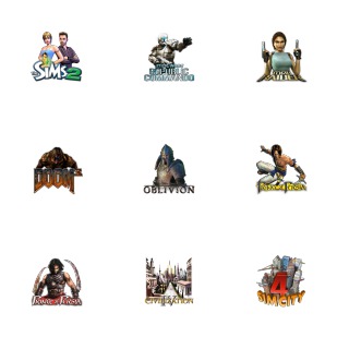 Games icon sets preview