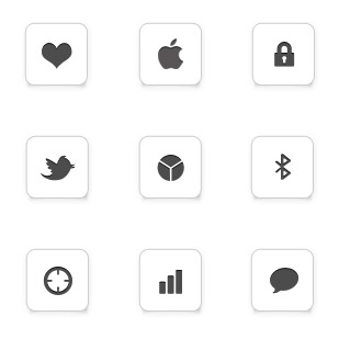 IC Minimal icon sets preview