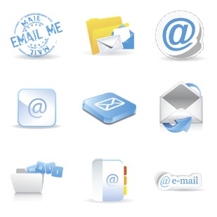 Contemporary Mail icon sets preview