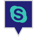 logo, social, media, skype icon