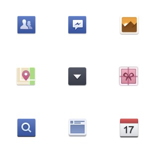 Facebook New icon sets preview
